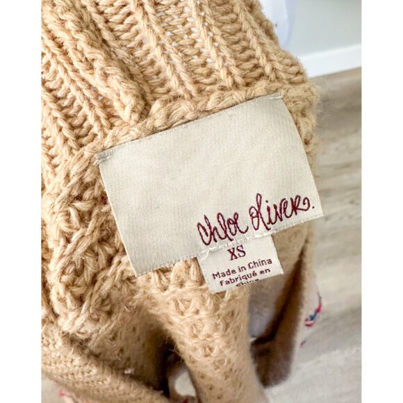 Anthropologie Beige and Red Cardigan - Picture 12 of 12